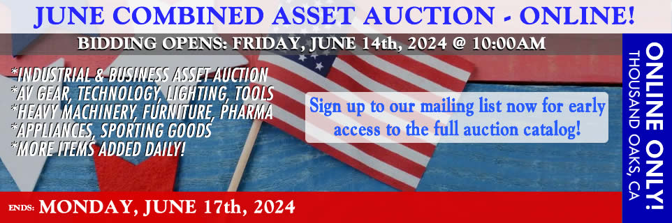 Online Auction 2024-06-17 - June Combined Assets Auction